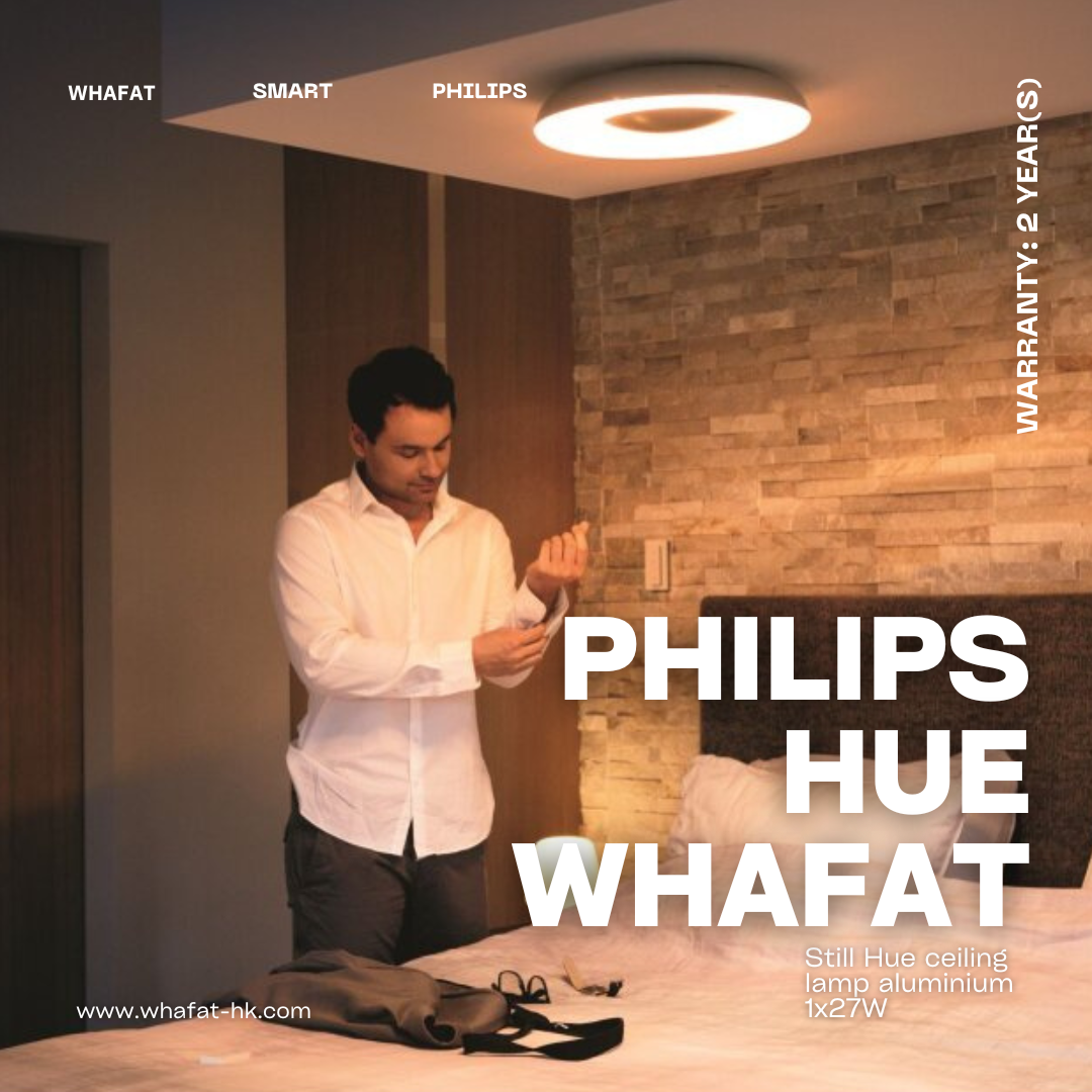 Philips飛利浦Still Hue ceiling lamp aluminium
1x27W (需預訂一至兩日)