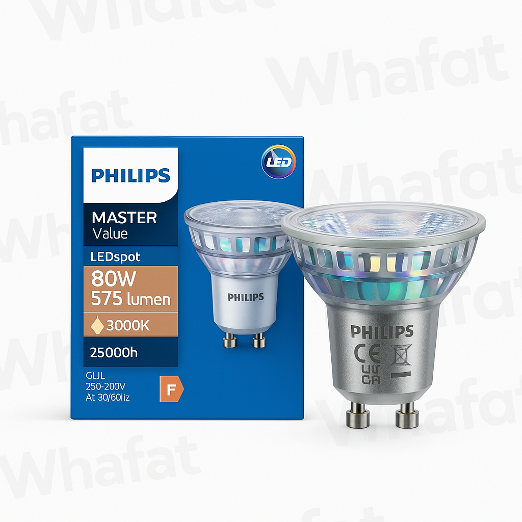Philips led 6.2w gu10 master value ledspot/ dimmable