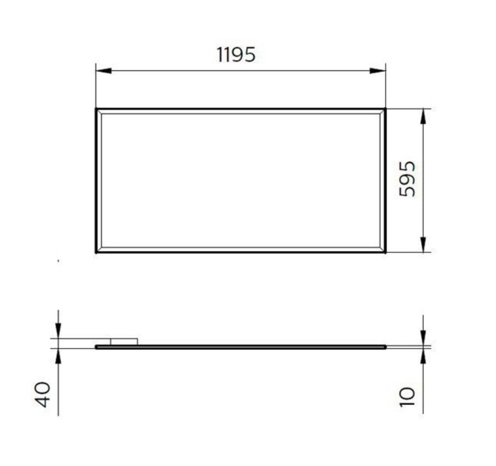 Philips rc091v 595x1195 50w led panel light