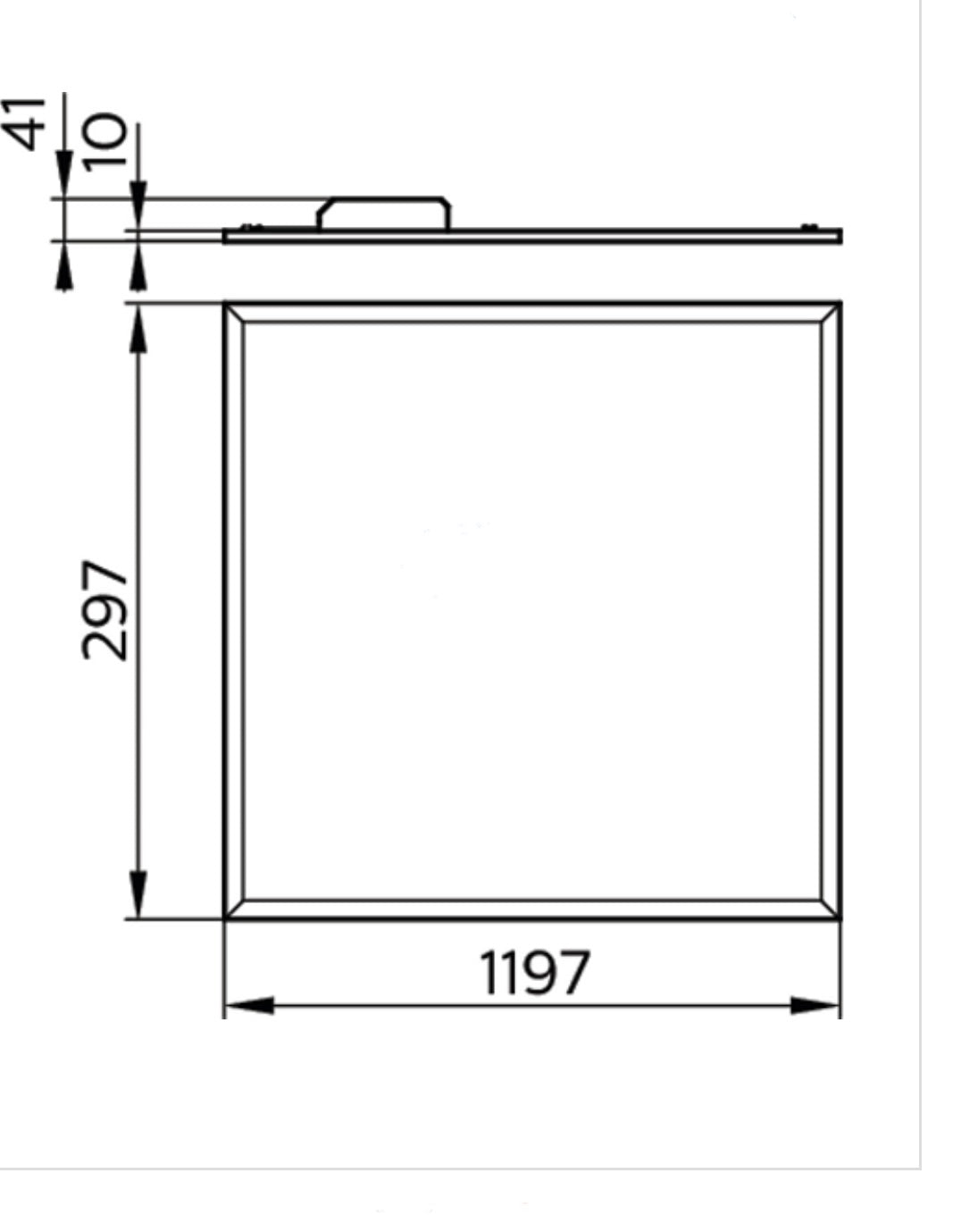 Philips 面板燈 Rc091v 597x597/297x1197 40w