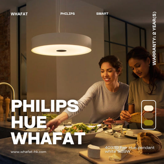 philips 飛利浦 40339 Fair Hue pendant white
1x39W 24V （預訂1-2）