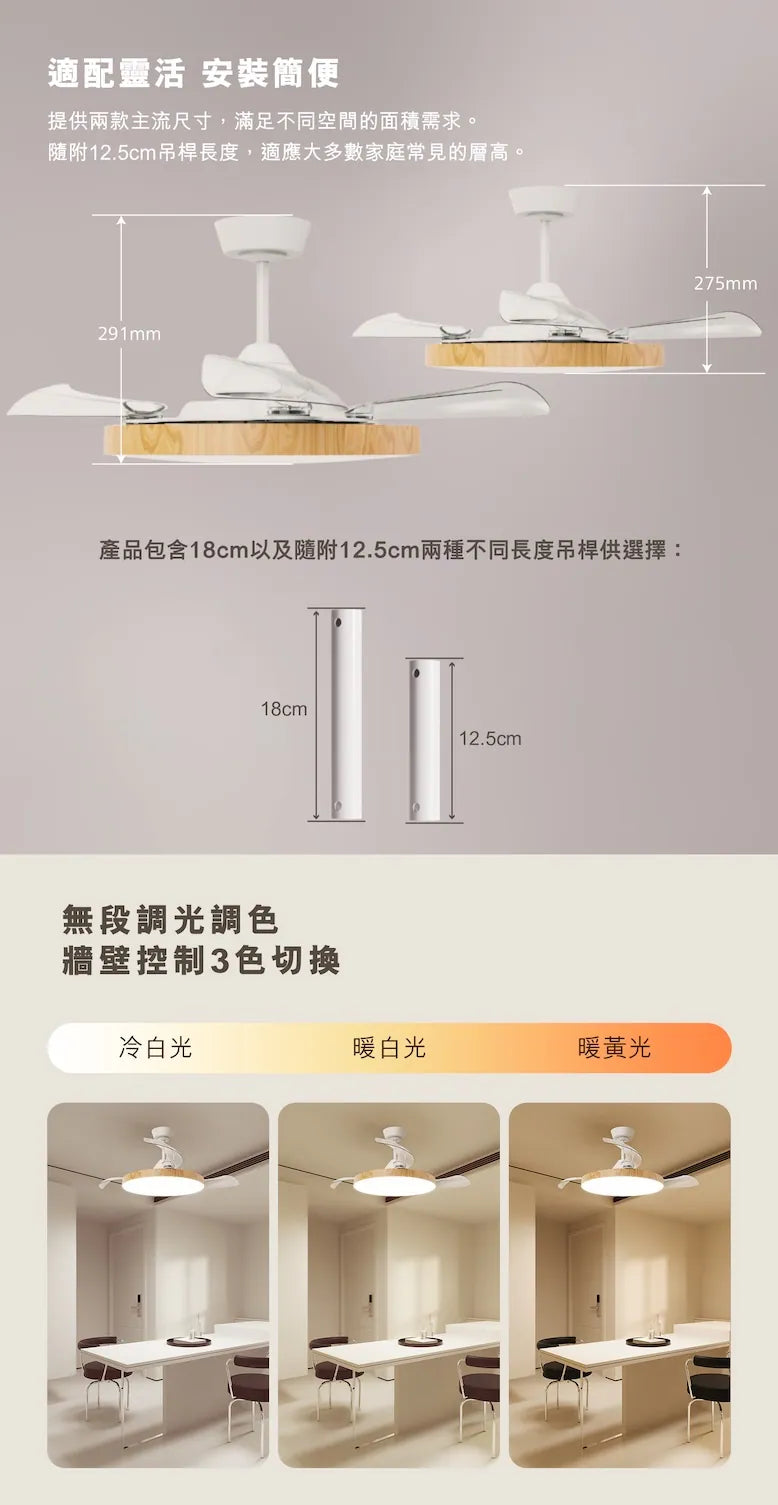 Philips飛利浦FC310 超靜音薄款風扇燈