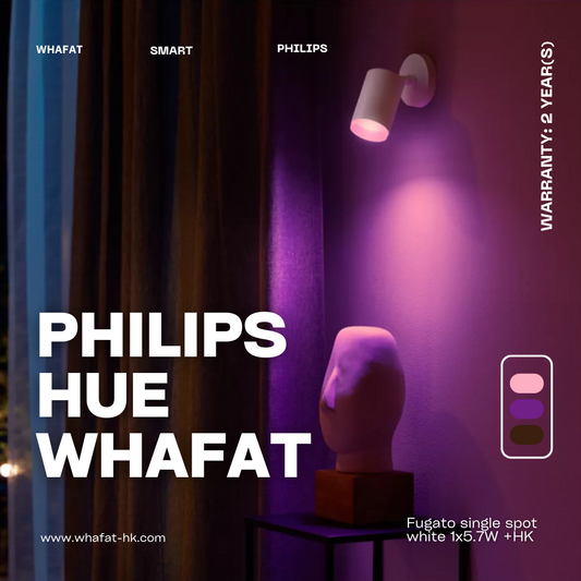Philip飛利浦Fugato single spot white 1x5.7W
+HK（需預訂一至兩日）
