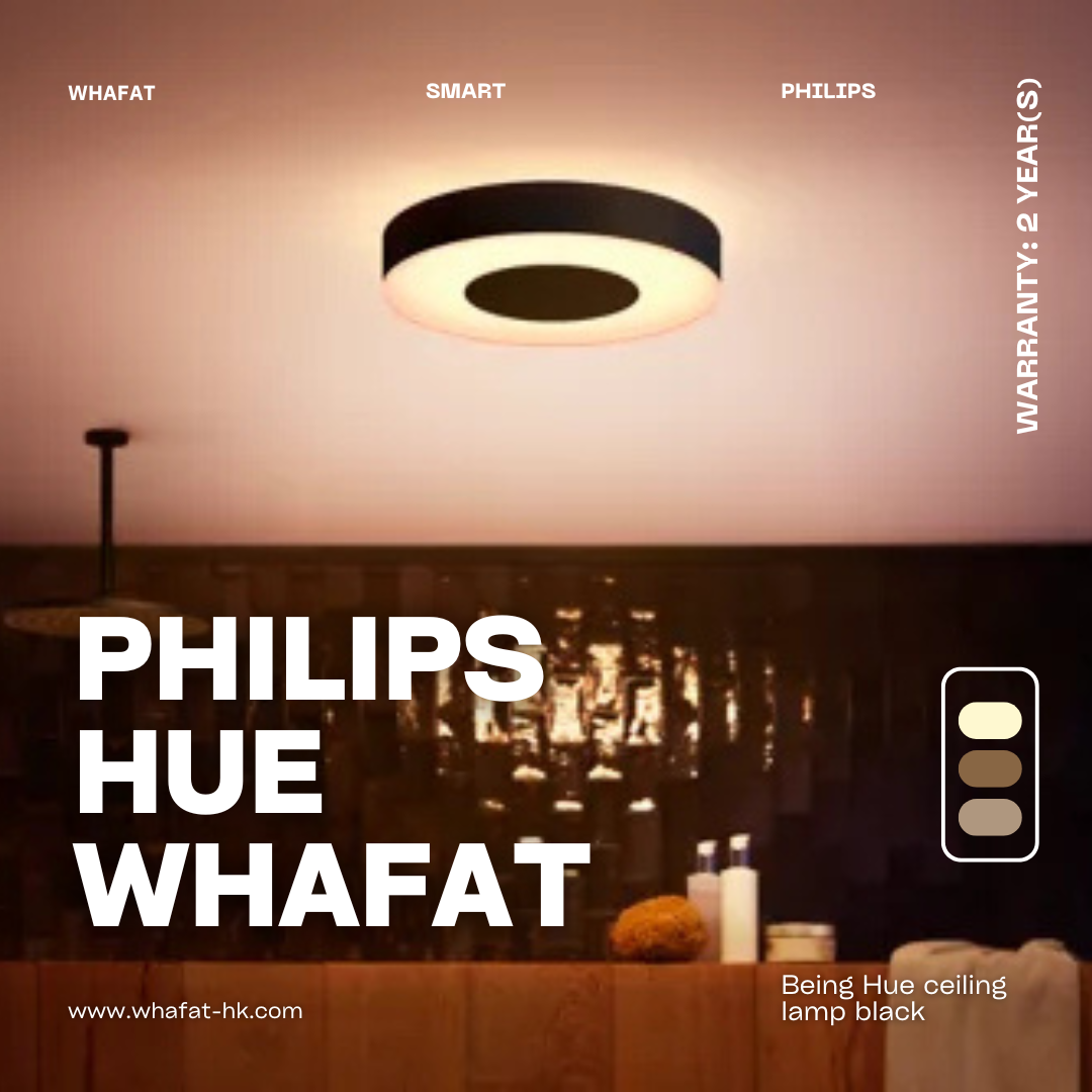 Philip飛利浦 Being Hue ceiling lamp white/black/aluminium（需預訂一至兩日）