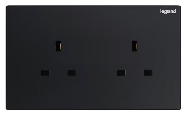 Legrand Galion Carbon Black Switch Plate/Light Switch/Socket Switch