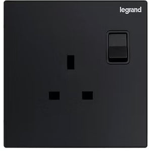 Legrand Galion Carbon Black Switch Plate/Light Switch/Socket Switch
