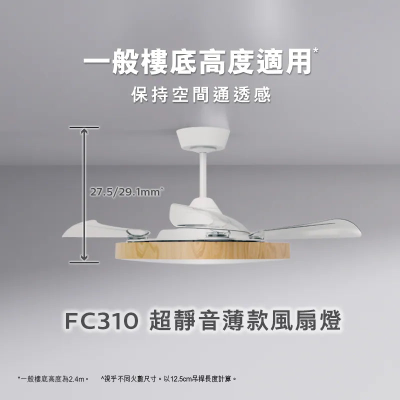 Philips飛利浦FC310 超靜音薄款風扇燈