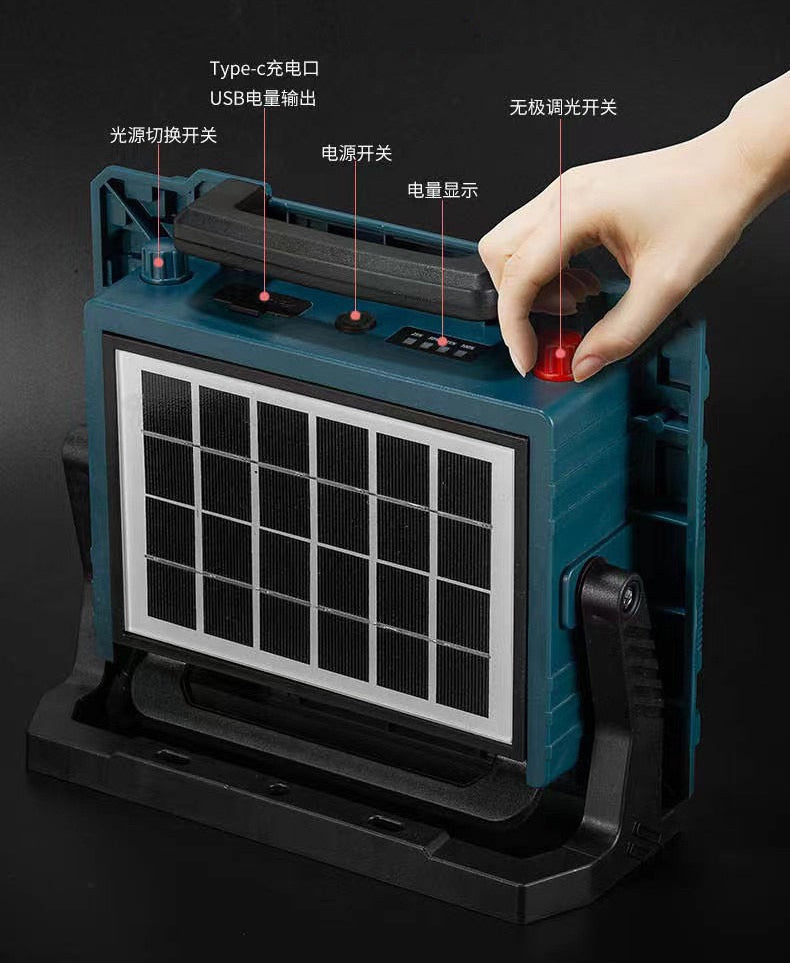 太陽能充電投光燈400w/800w/調光調色/usb