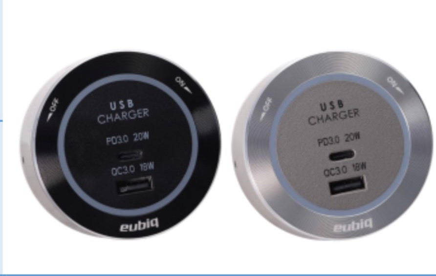 Eubiq 13A USB(A+C) 豪華款適配器