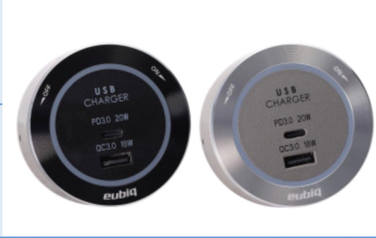 Eubiq 13A USB(A+C) 豪華款適配器