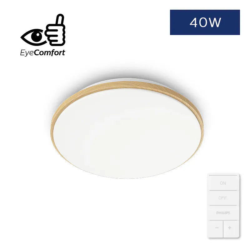 Philips led 吸頂燈 Wincel CL630 日系木紋圓形 Entry AIO 多功能天花燈 24w/40w