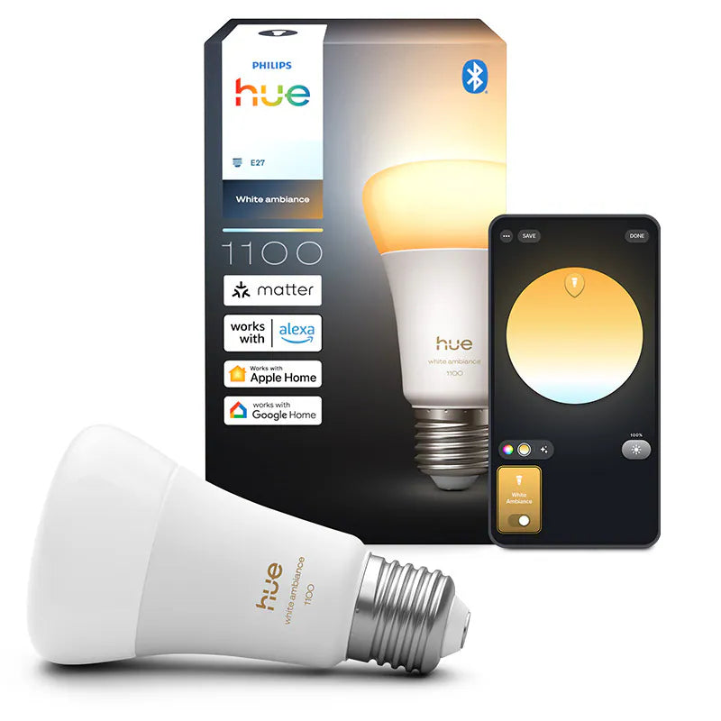 Philips Hue E27 黃白光智能燈泡 11W